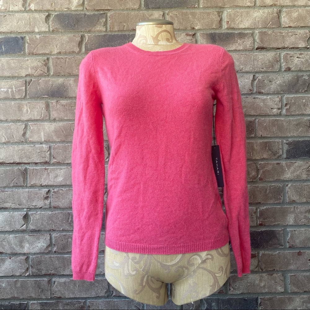 NWT Tahari Pure Luxe 100% Cashmere Sweater